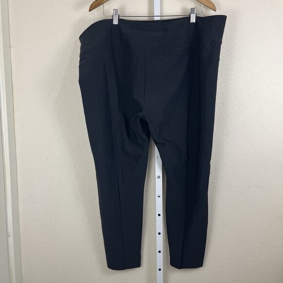 Athleta Stellar Tight Plus Size 20 Black Zip Leg Pockets - Picture 3 of 5